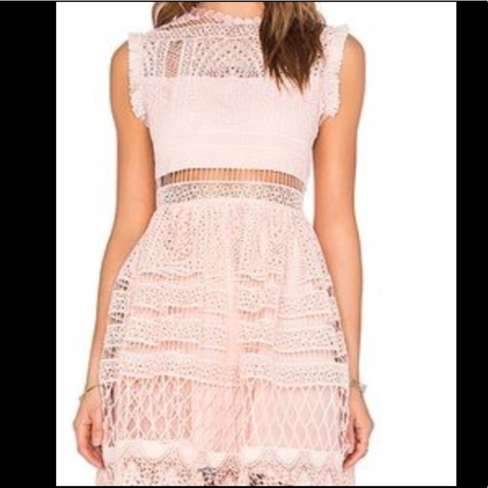 Heartloom Tiered Lace Sleeveless Dress